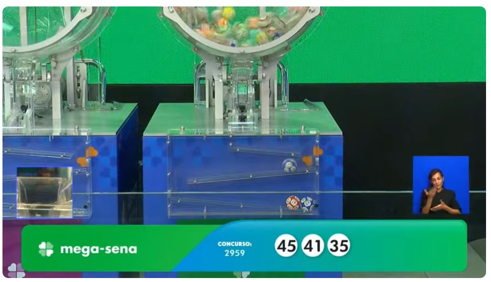 Resultado Mega-sena 2959 — Foto: Reprodução/Youtube