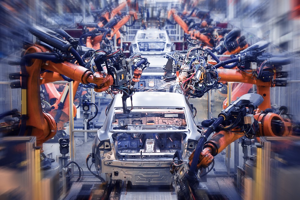 Indústria automotiva carros fabricação de carros — Foto: Getty Images