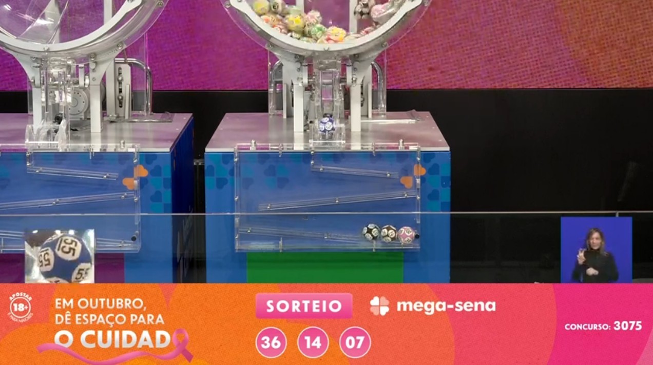 Resultado da Mega-Sena 3075 com prêmio de R$ 294,1 milhões é divulgado ...