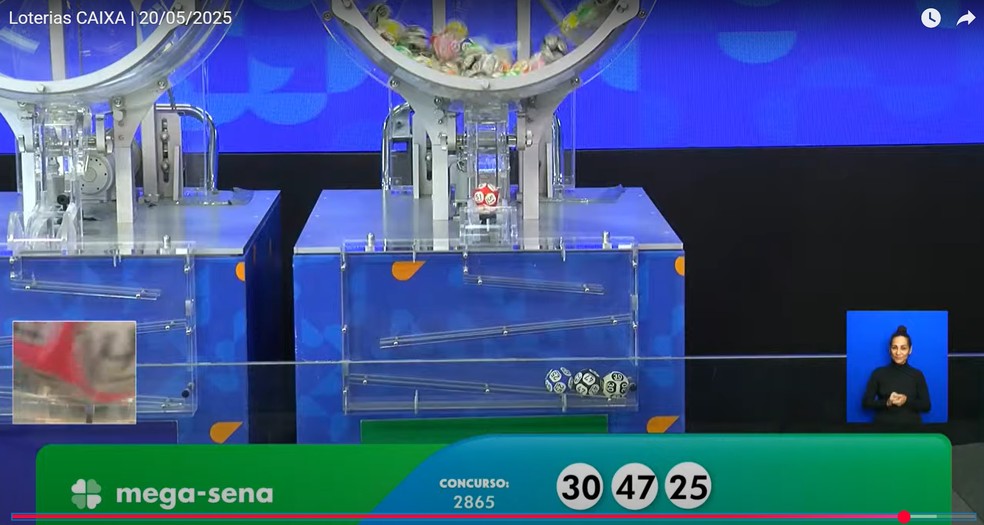 Resultado da Mega-Sena 2865 — Foto: Reprodução / Caixa