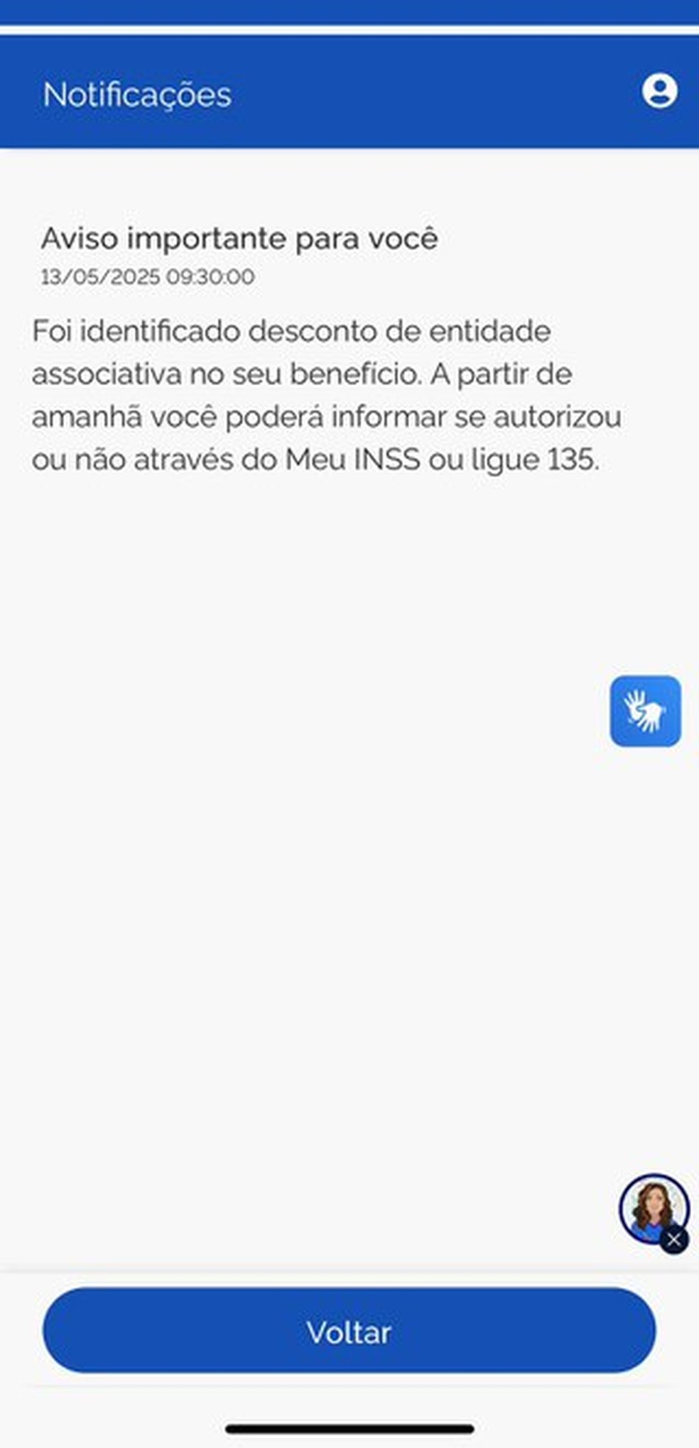 INSS notificou nove milhões de segurados que tiveram descontos associativos nesta terça-feira (13) — Foto: Divulgação / INSS