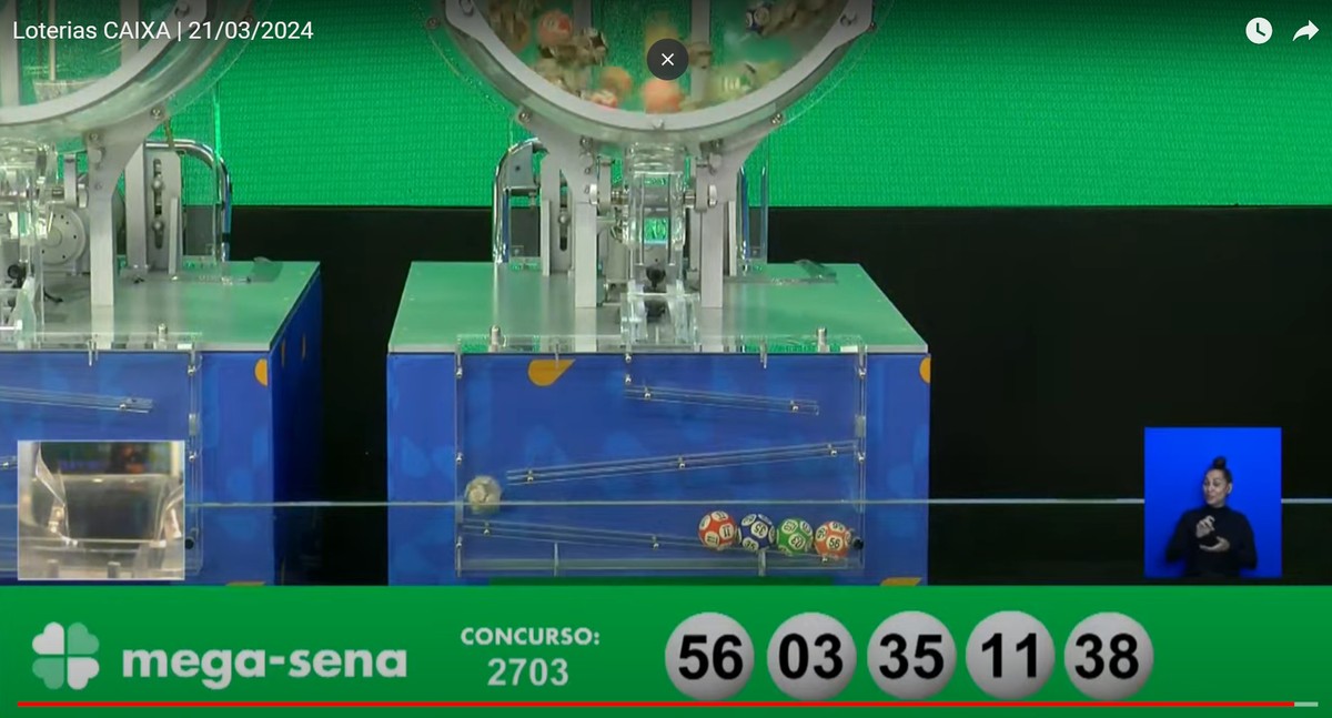まさです。 Ninguém acerta as seis dezenas da Mega-Sena 2703, e prêmio vai a R