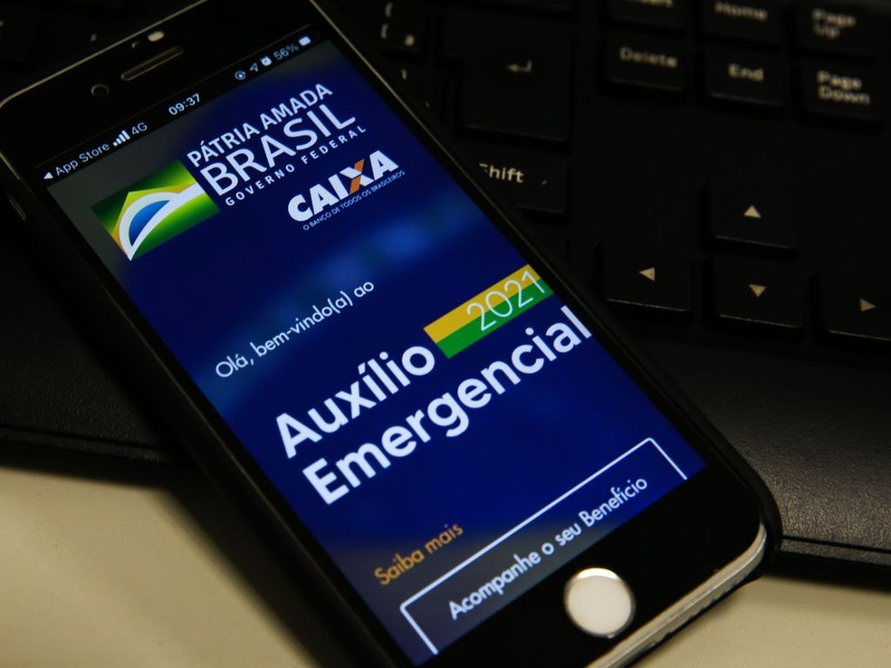 Aplicativo do auxílio emergencial 2021 — Foto: Agência Brasil
