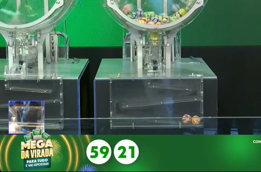 Sorteio Mega da Virada 2025, realizado em 1 de janeiro de 2026