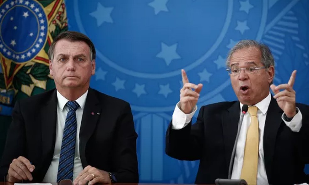 Bolsonaro e Guedes — Foto: Agência O Globo