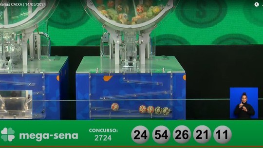 Ninguém acerta as seis dezenas da Mega-Sena 2724, e prêmio vai a R$ 25 milhões; veja números sorteados