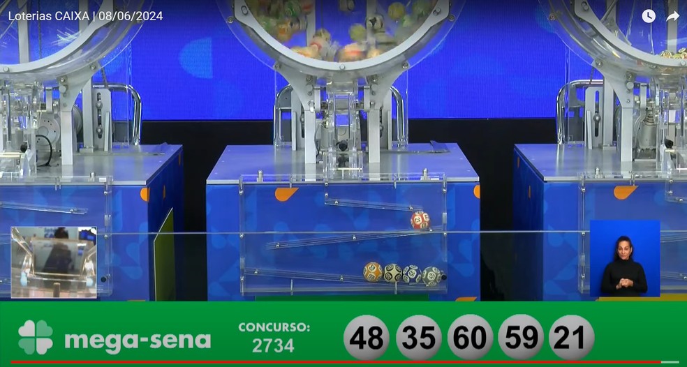 Resultado da Mega-Sena — Foto: Reprodução / Caixa