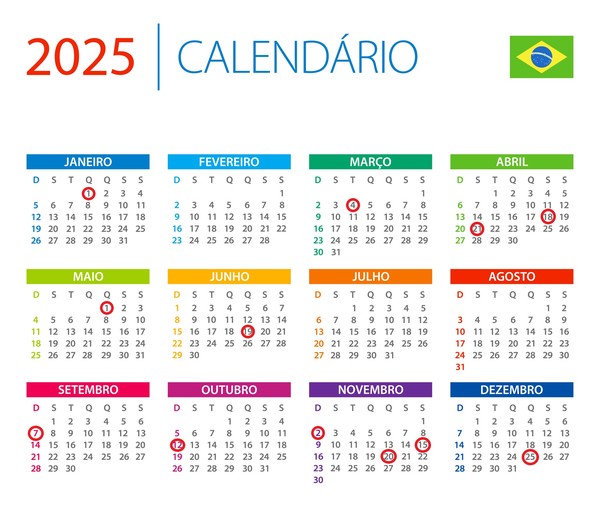 Calendário de feriados 2025 Brasil e Política Valor Investe
